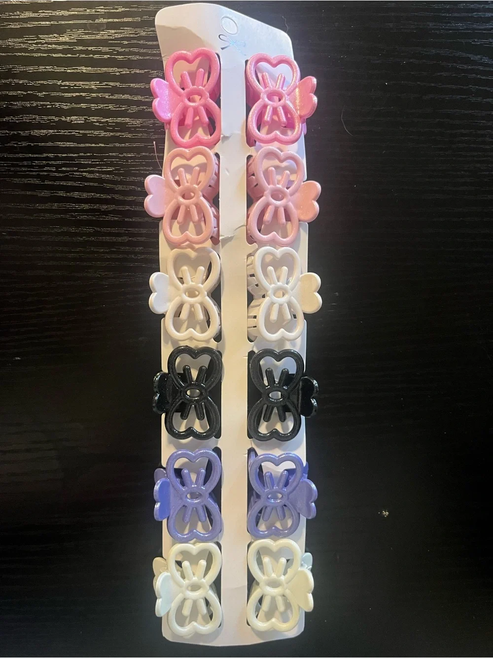 Assorted Pastel Butterfly Hair Claw Clips - Pack of 8